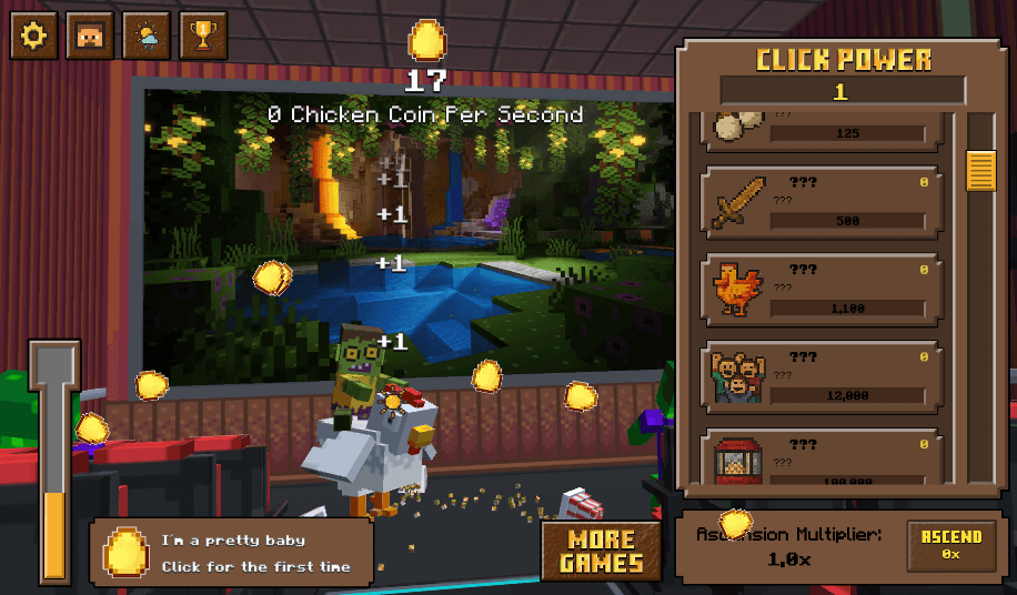 How to play Chicken Jockey Clicker
