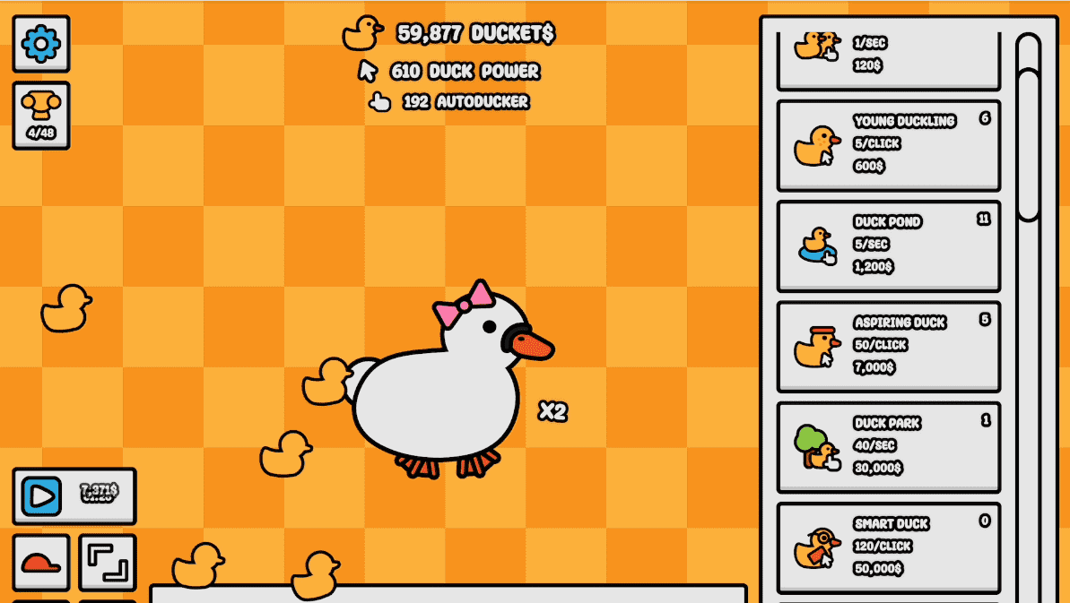 How to play Duck Duck Clicker