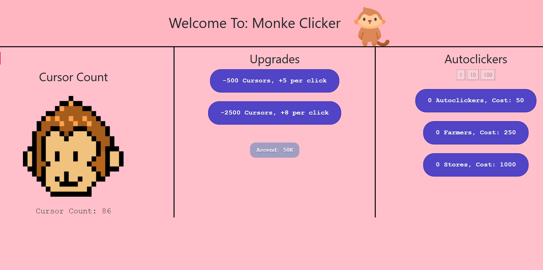 How to play Monkey Clicker