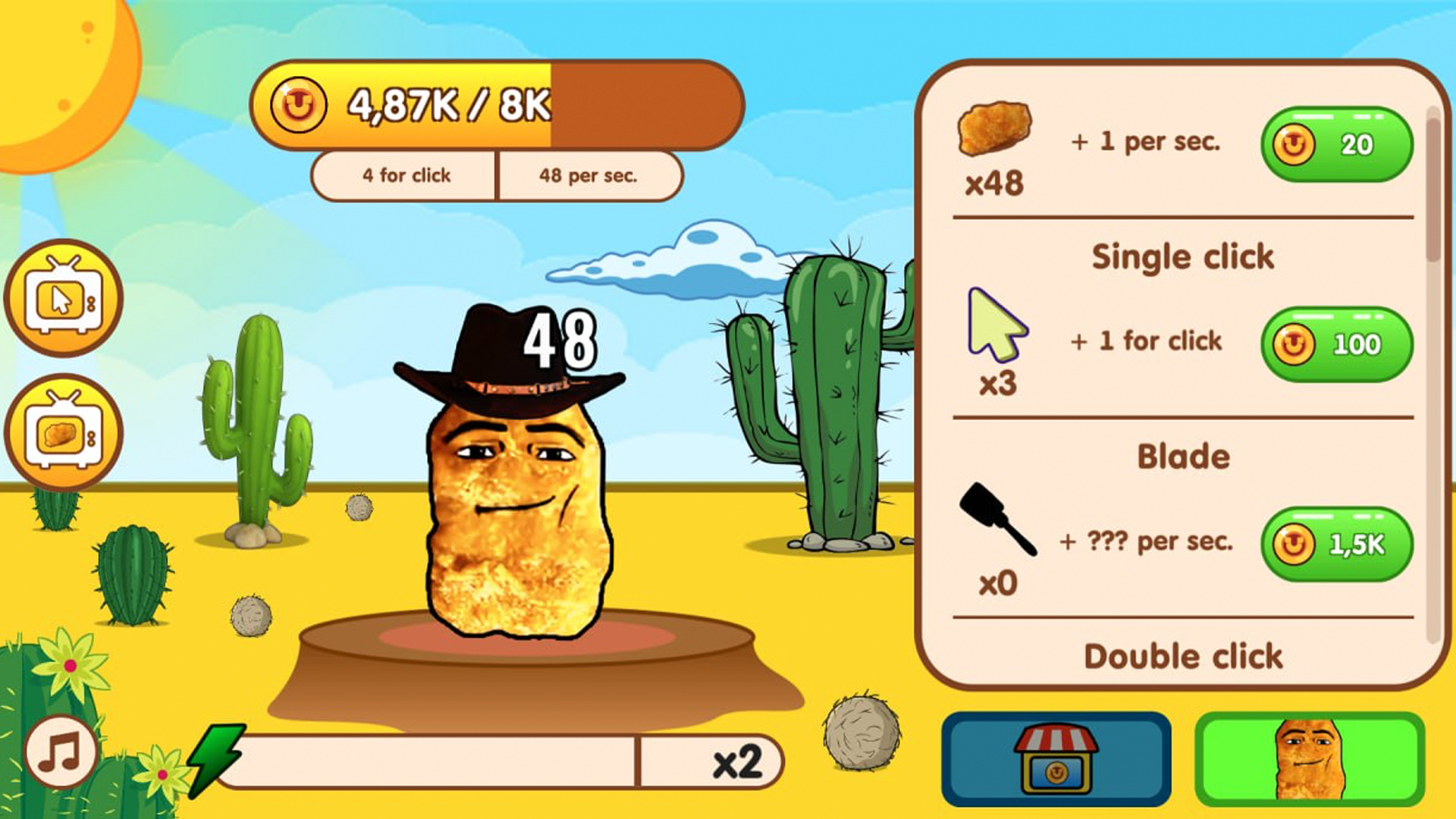 How to play omega nuggets clicker